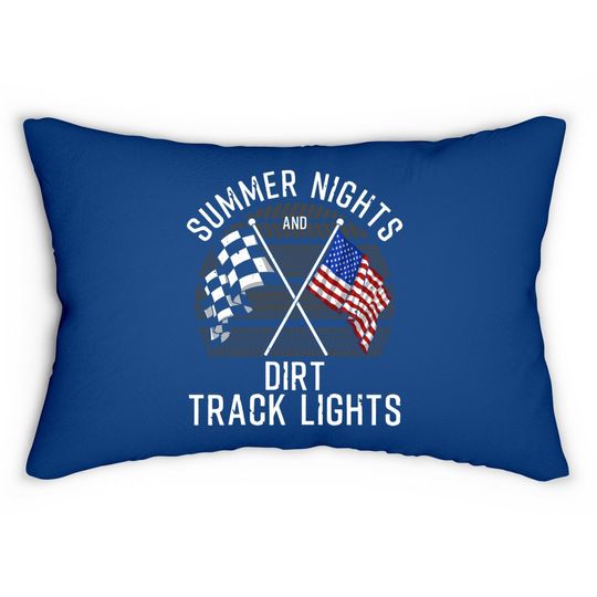 Funny Dirt Racing Dirt Track Racing Tt Lumbar Pillow
