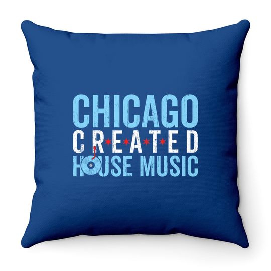 Chicago House Music Throw Pillow