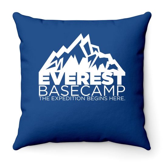 Everest Basecamp Throw Pillow