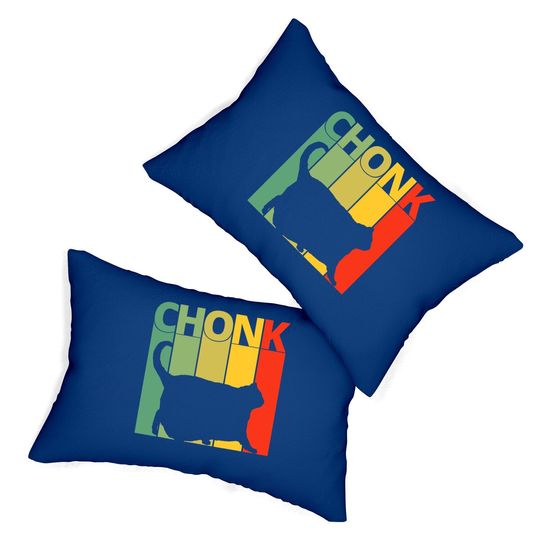 Chonk Cat Meme Lumbar Pillow | Funny Chonk Big Chungus Lumbar Pillow