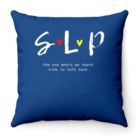 Teacher Speech Language Pathologist Back To School Throw Pillow