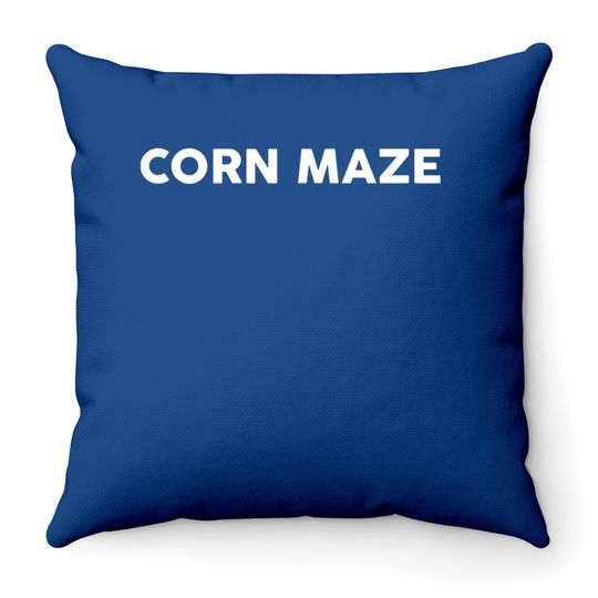 Corn Maze Throw Pillow