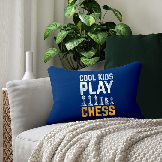 Cool Play Chess Lumbar Pillow