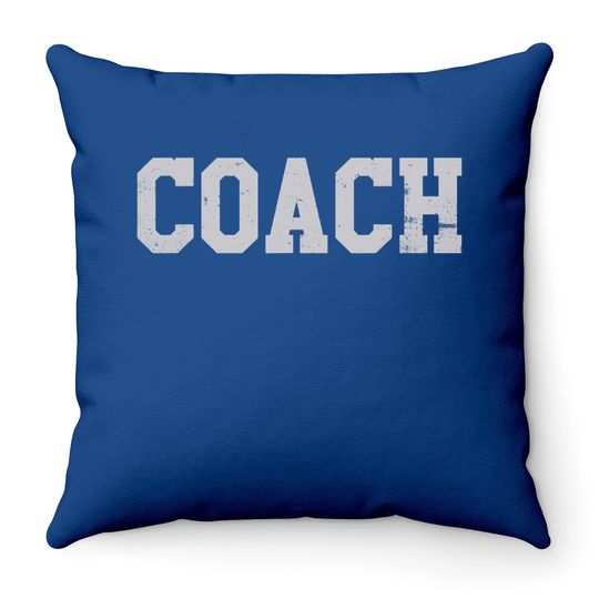 Coach Sports Throw Pillow