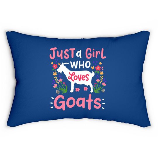 Goats Goat Rancher Farm Lumbar Pillow