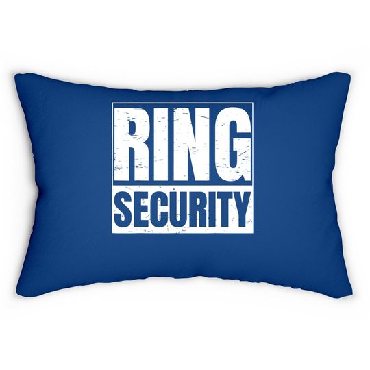 Ring Security Gift For A Ring Bearer Lumbar Pillow