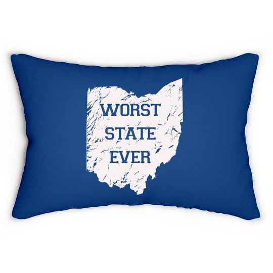 Worst State Ever, Ohio Sucks Gift Lumbar Pillow Lumbar Pillow