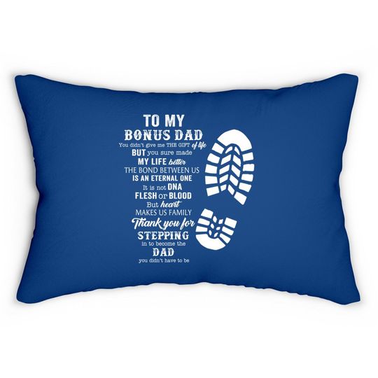 Bonus Dad Fathers Day Gift From Daughter Son Lumbar Pillow