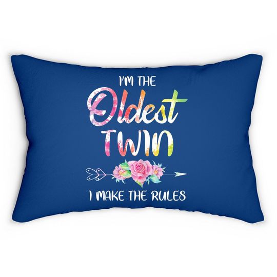 Oldest Twin Lumbar Pillow Sibling Birthday Twins Matching Lumbar Pillow