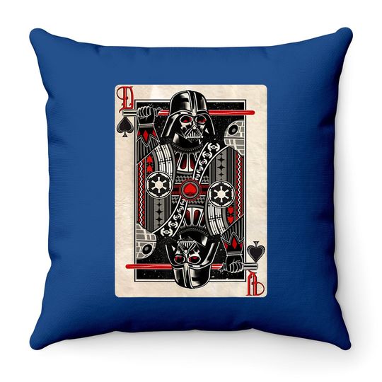 Darth Vader King Of Spades Graphic Throw Pillow