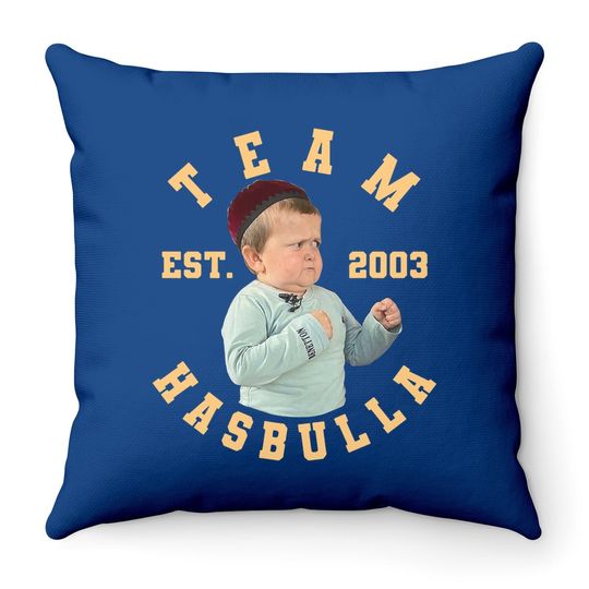 Team Hasbulla Est 2003 Meme Throw Pillow