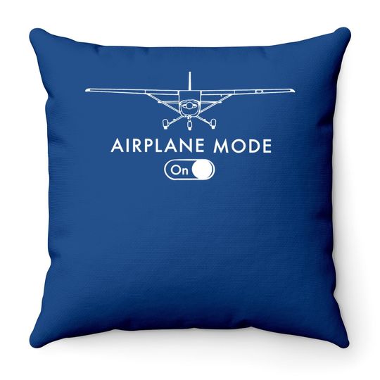 Pilot C172 Flying Gift Airplane Mode Throw Pillow