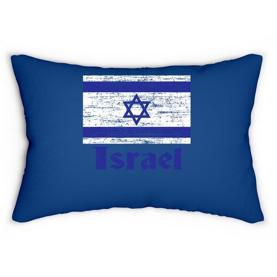 Flag Of Israel Lumbar Pillow