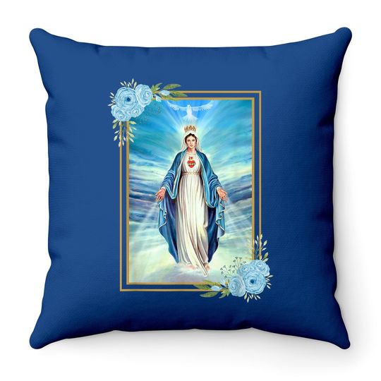 Dogma Of The Ascension Of The Immaculate Conception Of Mary Throw Pillow
