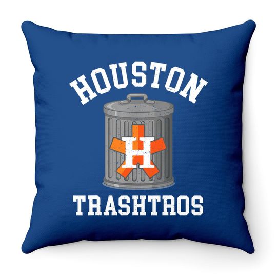 Houston Trashtros Cheaters Cheated Houston Asterisks Throw Pillow