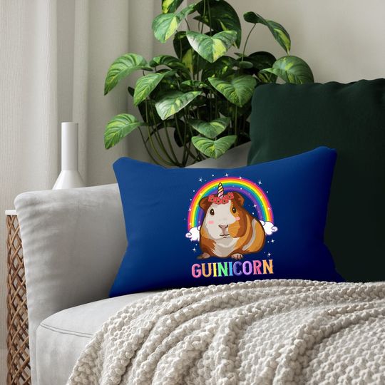 Guinea Pig Lumbar Pillow For Girls Unicorn Guinicorn Lumbar Pillow