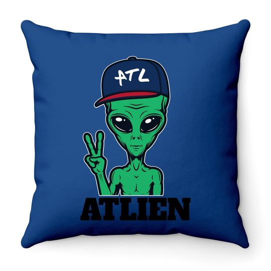 Atlanta Atlien Atl Gift Throw Pillow