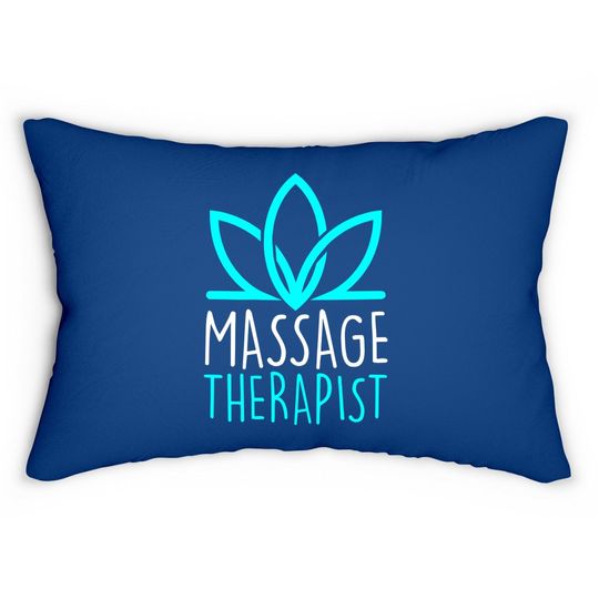 Massage Therapist Gift Blooming Flower Massage Therapy Lumbar Pillow