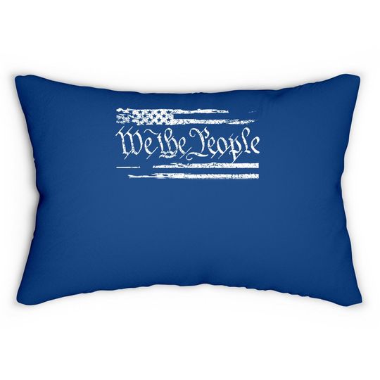 We The People United States Constitution Pro-america Lumbar Pillow