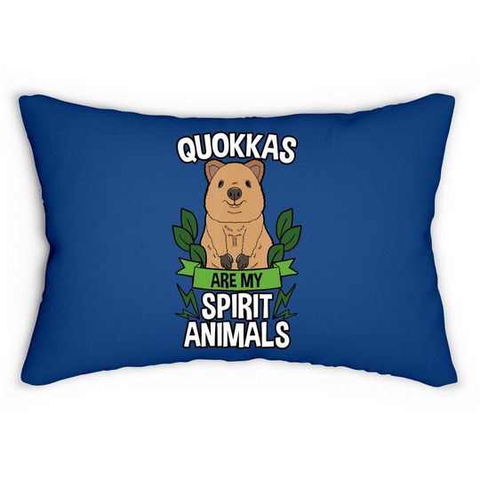 Quokka Spirit Animal Australian Kangaroo Lumbar Pillow