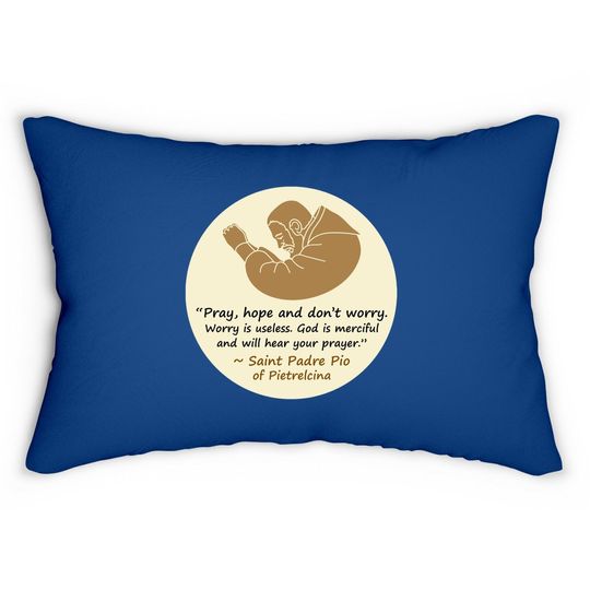 Saint Padre Pio Lumbar Pillow