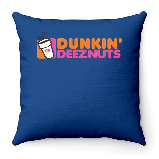 Dunkin Deeznuts Throw Pillow