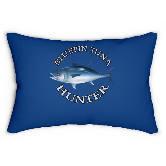 Bluefin Tuna Hunter  saltwater Fishing Lumbar Pillow