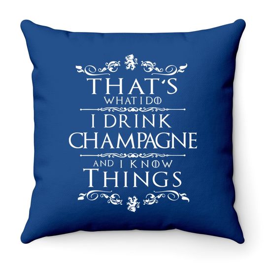 Champagne Apparel Throw Pillow