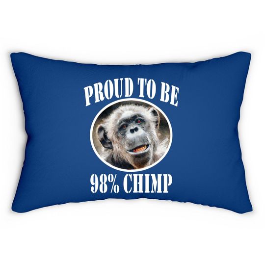 Proud To Be 98% Chimp Lumbar Pillow