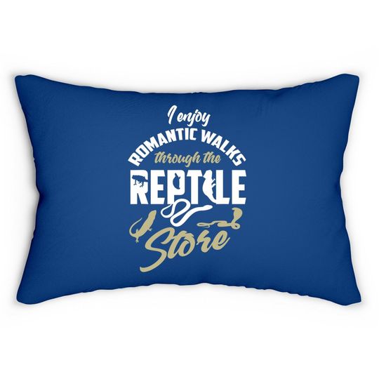 Reptile Herpetologist Quote Lover Gift Lumbar Pillow