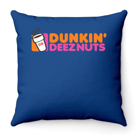 Dunk In Deez Nuts Throw Pillow