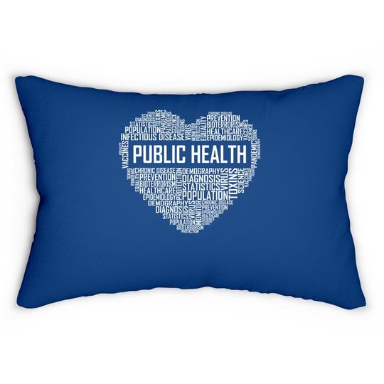 Public Health Heart Gift Healthcare Worker Epidemiologist Lumbar Pillow