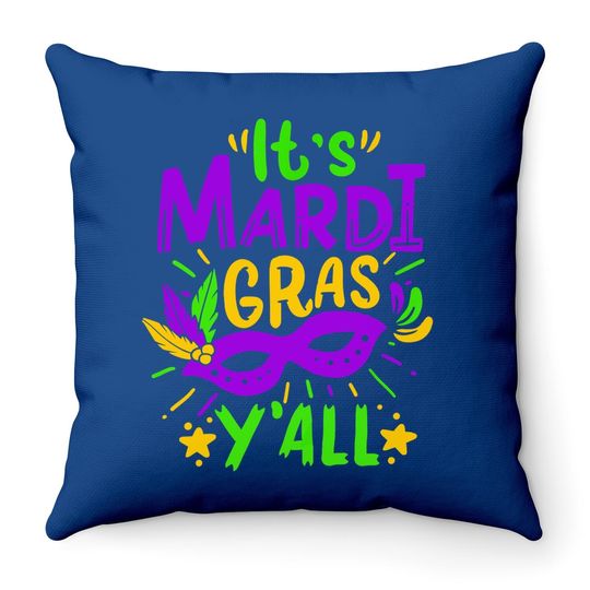 Mardi Gras Gift Throw Pillow