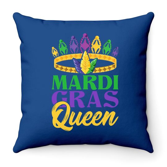 Costume Carnival Gift Queen Mardi Gras Throw Pillow