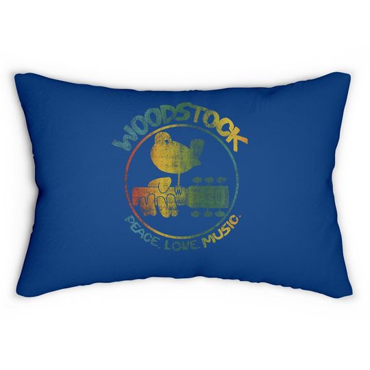 Woodstock Colorful Logo Slim Fit Lumbar Pillow