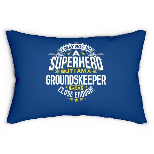 Groundskeeper Idea Professional Superhero Groundskeepers Lumbar Pillow