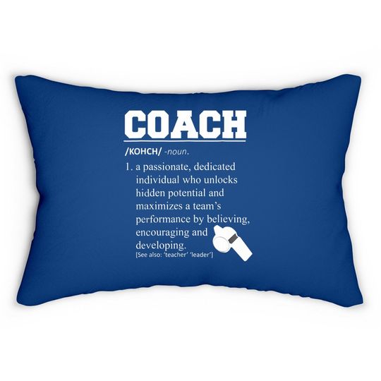 Coach Definition Lumbar Pillow