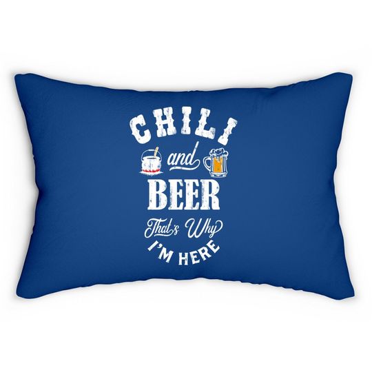 Chili Cookoff And Beer Lumbar Pillow
