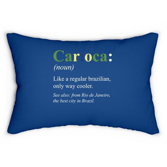 Brazil Rio De Janeiro English Design - Carioca Defintion Lumbar Pillow