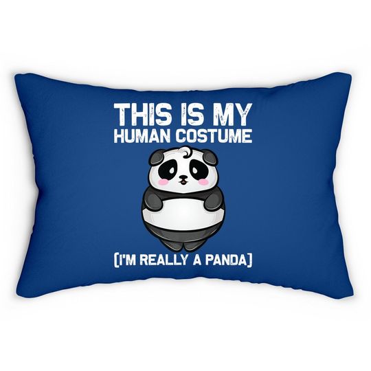 Panda Bear Animal Lovers Premium Lumbar Pillow