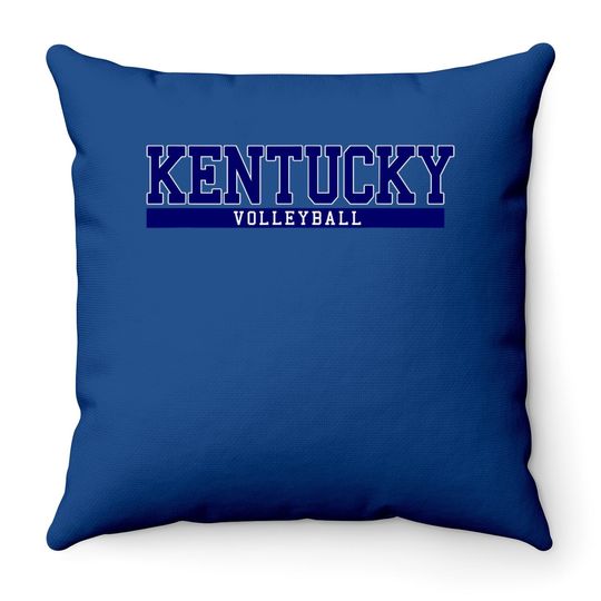 Kentucky Volleyball Throw Pillow