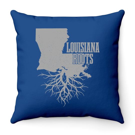 Louisiana Roots Vintage Usa Patriotic Pride State Throw Pillow