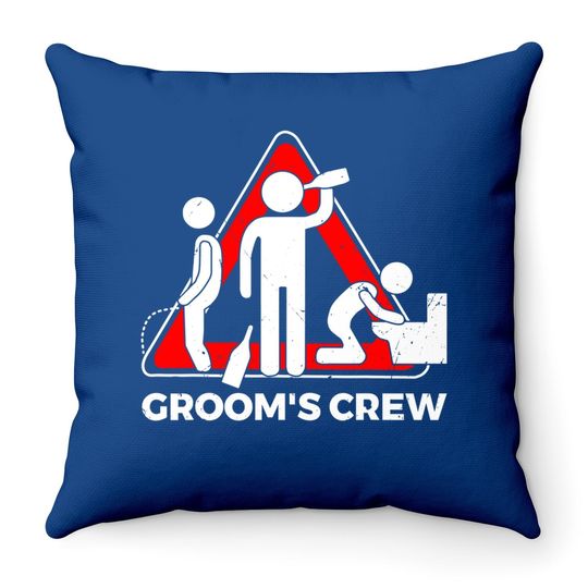 Groom's Crew Groomsbachelor Party Throw Pillow