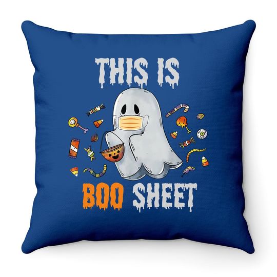 This Is Boo Sheet Ghost Throw Pillow