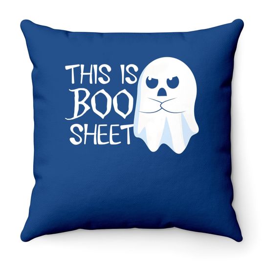 This Is Boo Sheet Bull Throw Pillow