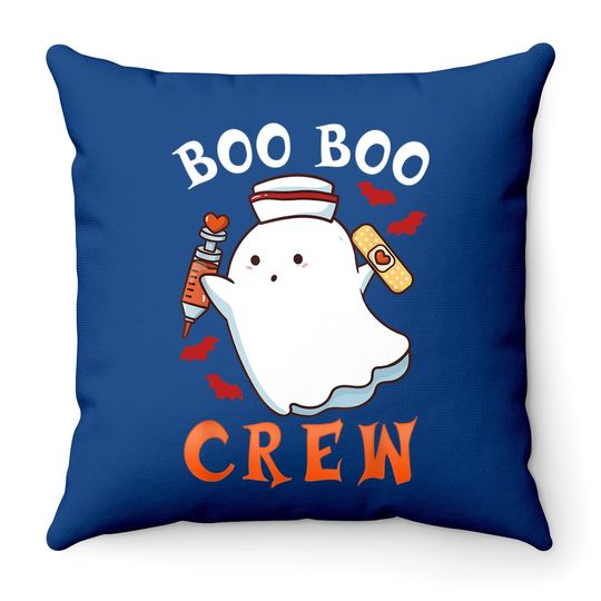 Halloween Nurse Boo Boo Crew Throw Pillow
