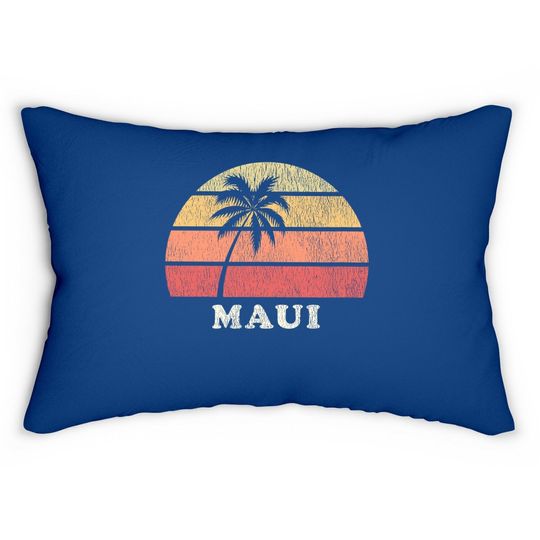 Maui Hi Vintage 70s Retro Throwback Lumbar Pillow
