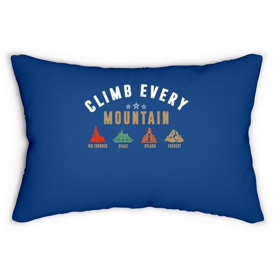 Climb Every Mountain Space Splash Everest Lumbar Pillow
