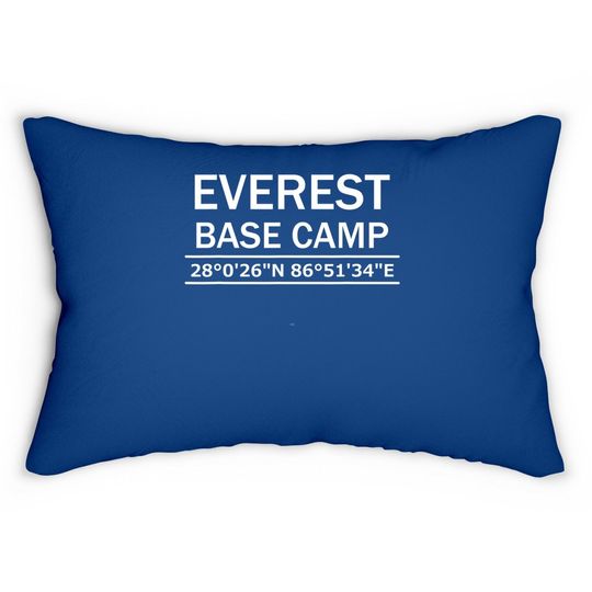 Mt Everest Base Camp Coordinates Lumbar Pillow