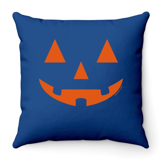 Jack O' Lantern Pumpkin Halloween Throw Pillow